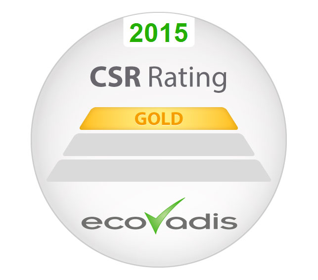 Logo Henkel Ecovadis Gold Rating.