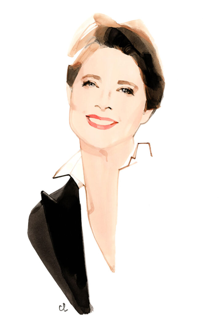 Isabella Rossellini, fotografiada por Marc Antoine Coulon para Lancôme.