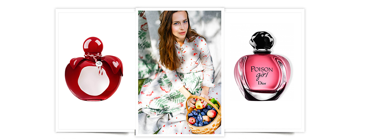 Perfumes con forma de manzana