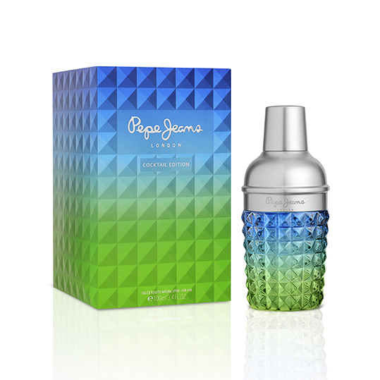 Cítricos y yuzu potencian la frescura del perfume masculino Pepe Jeans Cocktail Edition.