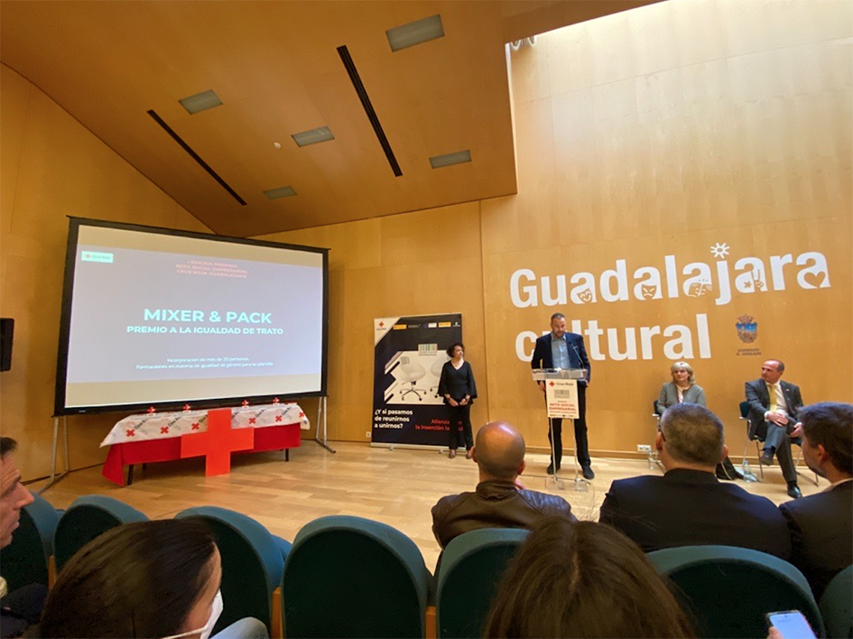 Mixer & Pack premiada por Cruz Roja Española Guadalajara