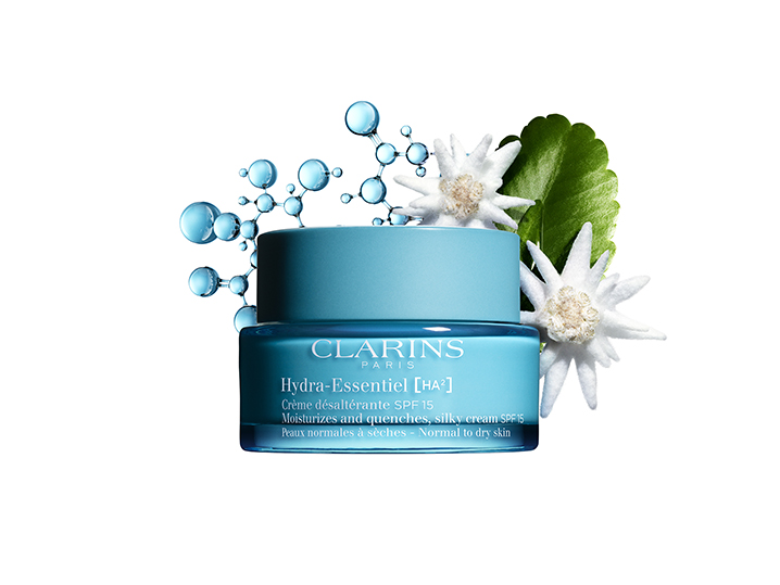 Créme Désaltérante SPF 15, Hydra-Essentiel, Clarins.