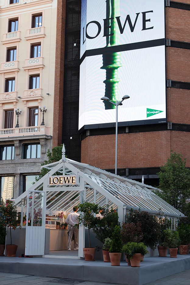 LOEWE GREEN HOUSE, invernadero Madrid, Callao