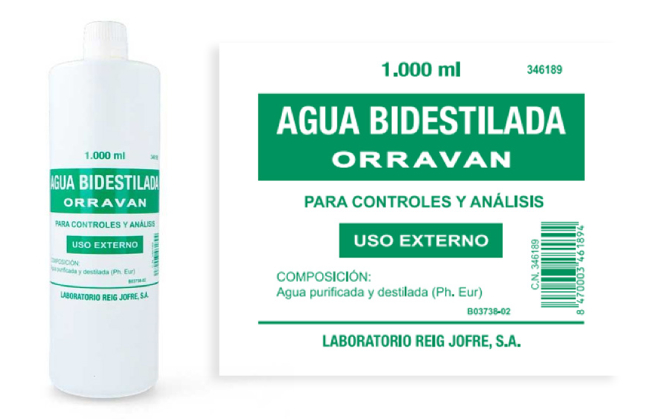 Agua Bidestilada Orravan